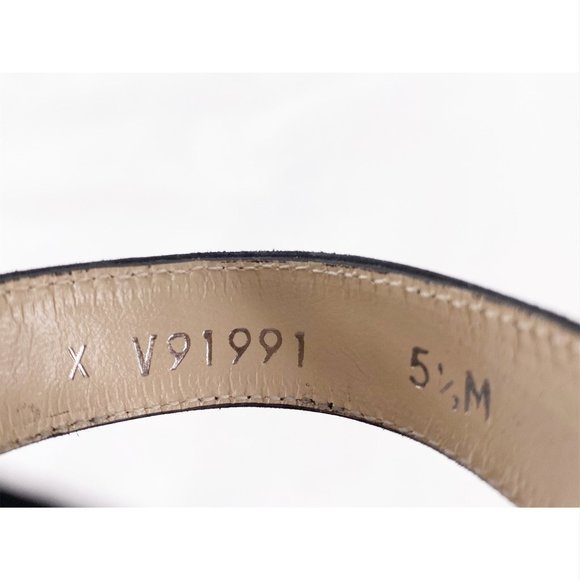 Stuart Weitzman | Black Velvet Strap Heel - Picture 10 of 11
